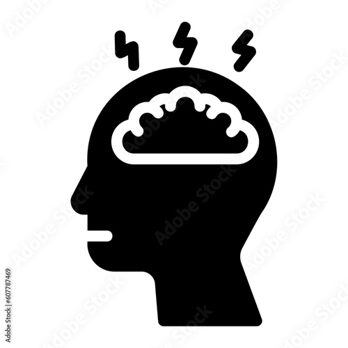 stimulate glyph icon