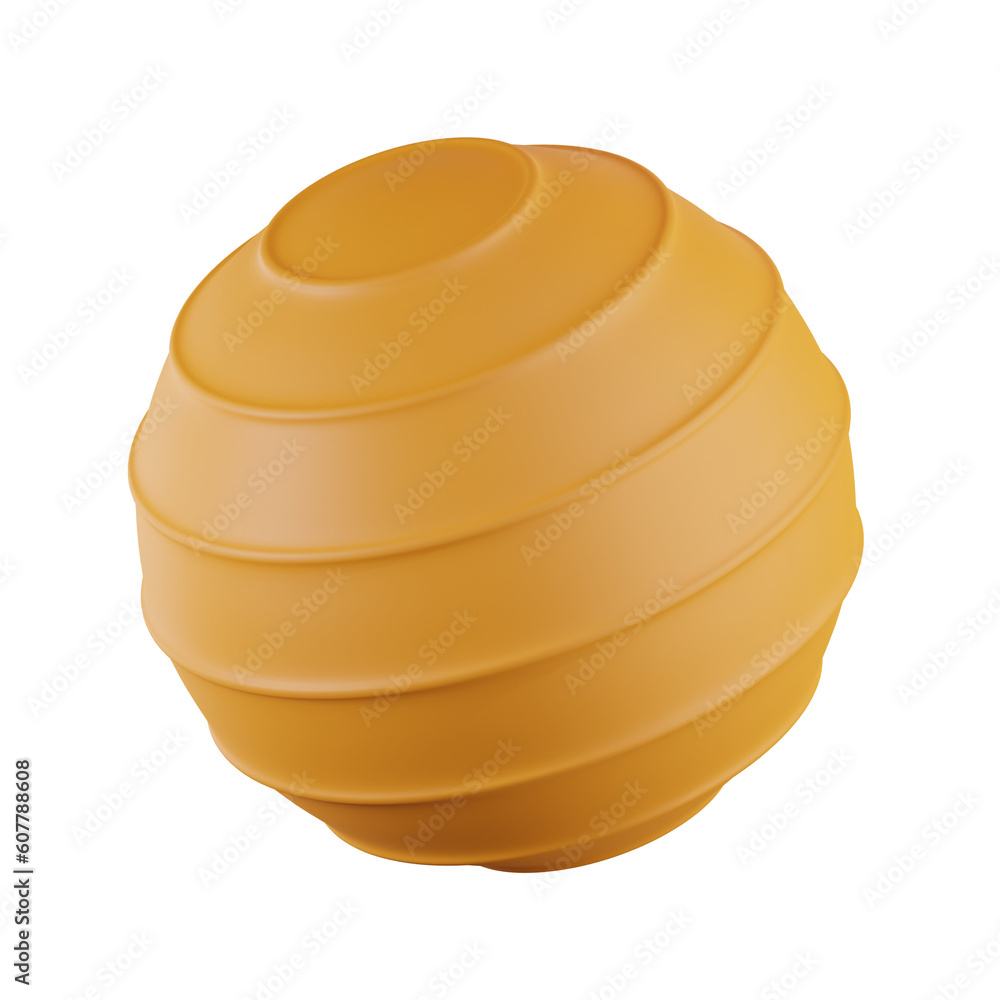 Exercise Ball Gym Fitness 3D Illustrations Exercise Ball Gym Fitness 3D Illustrations