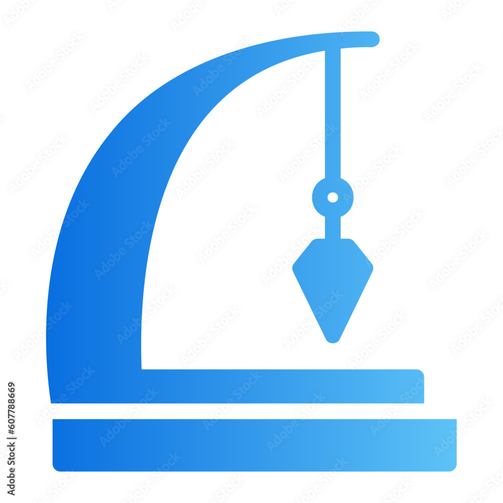 Obraz premium foucaul pendulum gradient icon