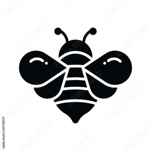 An editable vector of honey bee in modern style, flying insect icon