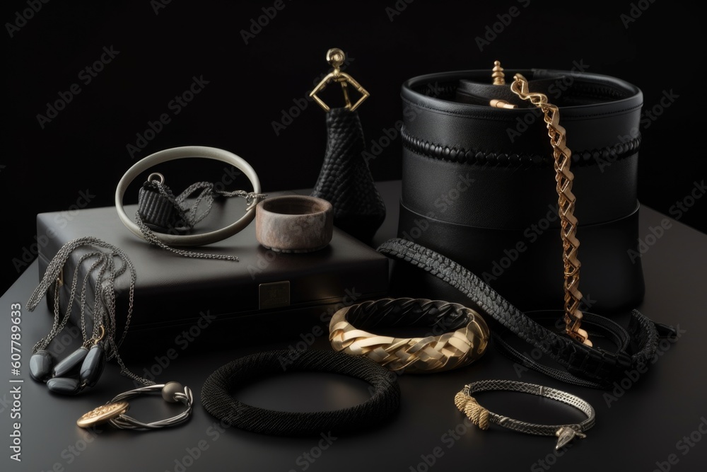 a collection of accessories, with each piece bringing its own unique twist, created with generative ai a collection of accessories, with each piece bringing its own unique twist, created with generative ai