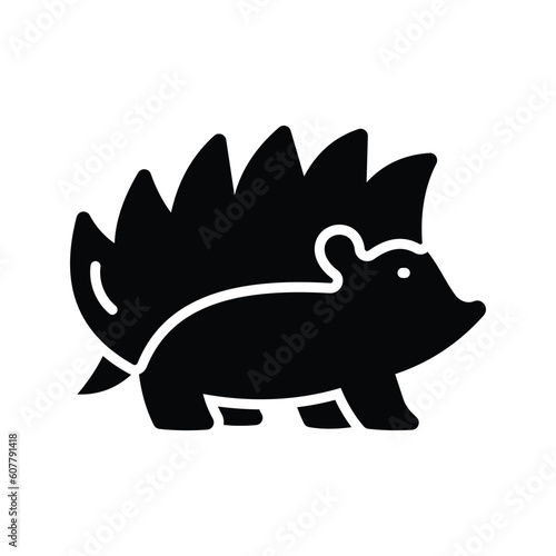 Creatively designed icon of hedgehog in editable style, easy to use and download