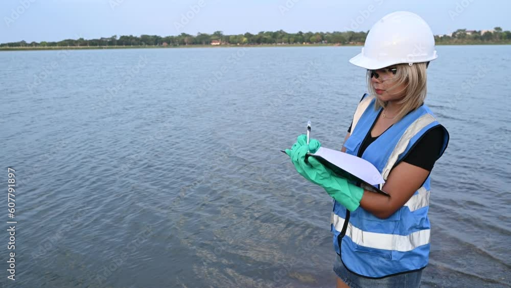 Environmental engineers inspect water quality,Bring water to the lab for testing,Check the mineral content in water and soil,Check for contaminants in water sources. Environmental engineers inspect water quality,Bring water to the lab for testing,Check the mineral content in water and soil,Check for contaminants in water sources.