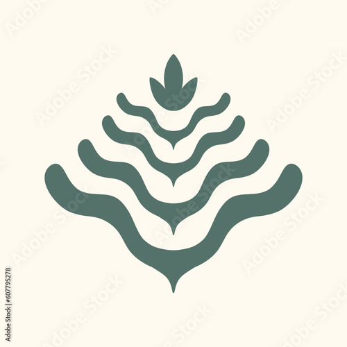 abstract illustration vector of nature good for healty product, logo and pattern design.