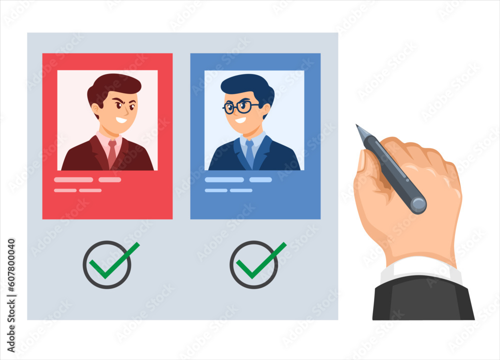 Hand Election Vote Symbol Cartoon illustration vector Hand Election Vote Symbol Cartoon illustration vector