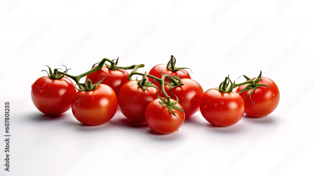 cherry tomatoes isolated on white background cherry tomatoes isolated on white background