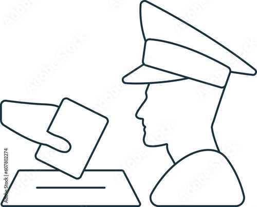 Inspector icon. Monochrome simple sign from election collection. Inspector icon for logo, templates, web design and infographics.