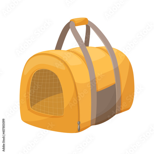 Stylish beautiful pet shop, case, cage, box for animals, cats, dogs, raccoons, chinchillas. Plasma cage with animal rack. Modern vector flat design image isolated on white background.