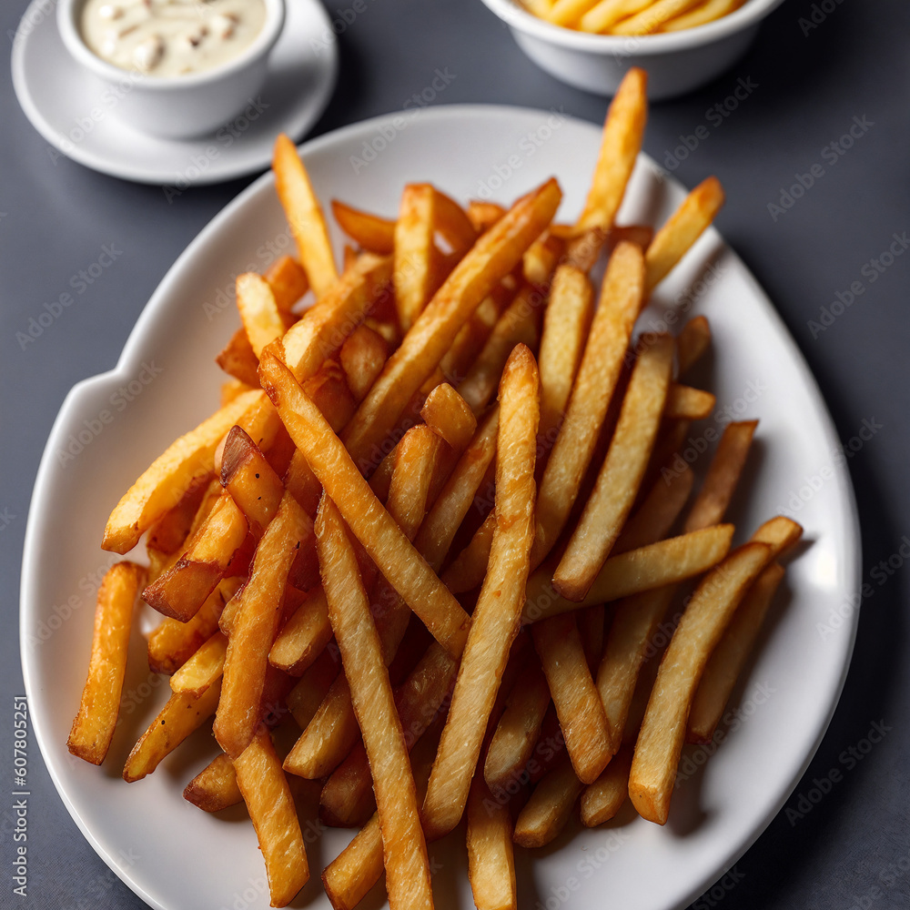 fries fast food snack with generative AI technology fries fast food snack with generative AI technology