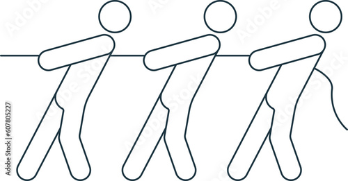 Team bonding activities icon. Monochrome simple sign from employee benefits collection. Team bonding activities icon for logo, templates, web design and infographics.