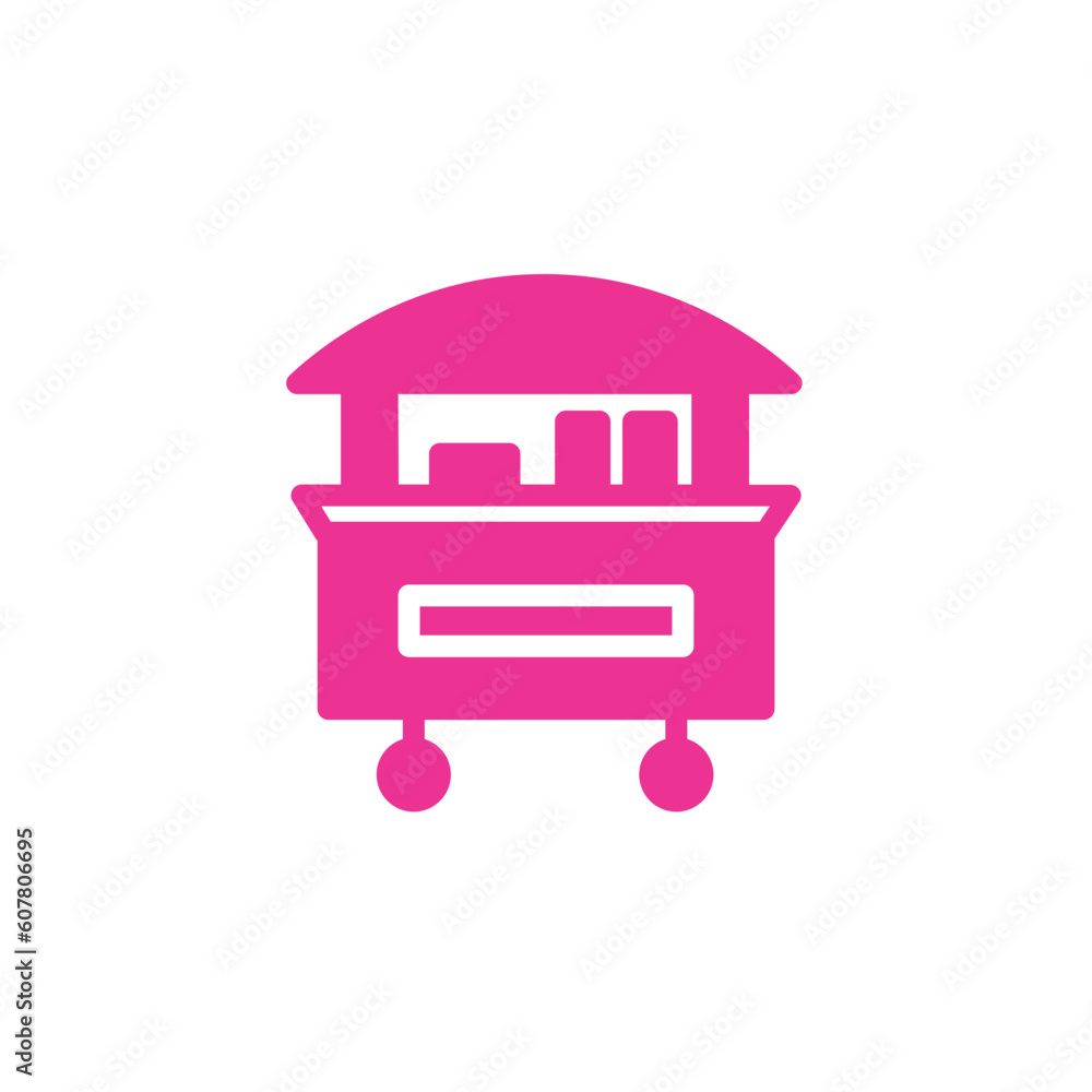 Cart Street Food Solid Icon Cart Street Food Solid Icon