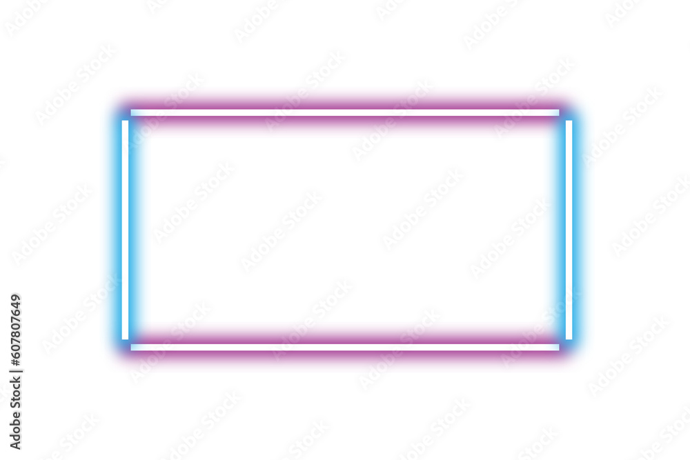 Neon blue and purple frame png. Glowing frame on transparent background. Neon blue and purple frame png. Glowing frame on transparent background.