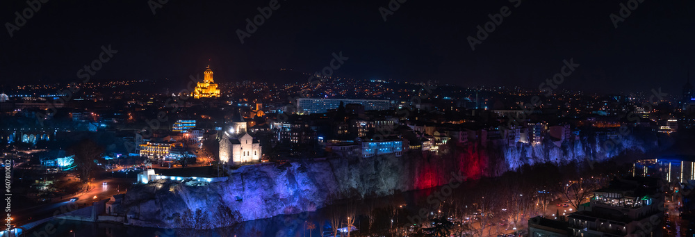 Fototapeta premium landscape night city