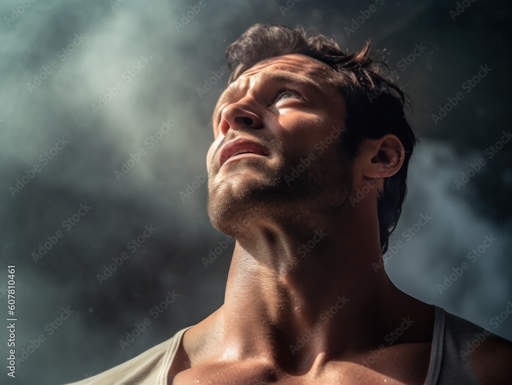 portrait of a well trained muscular alpha male type man, generative ai portrait of a well trained muscular alpha male type man, generative ai