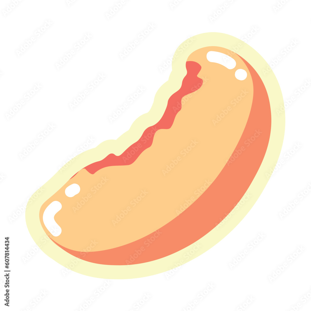 Slice of sweet ripe peach on white background Slice of sweet ripe peach on white background