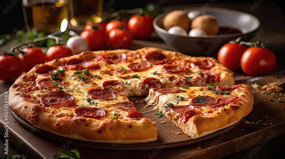 Harmonious Delight: A Culinary Masterpiece of Mouthwatering Pizza 2. Generative AI Harmonious Delight: A Culinary Masterpiece of Mouthwatering Pizza 2. Generative AI