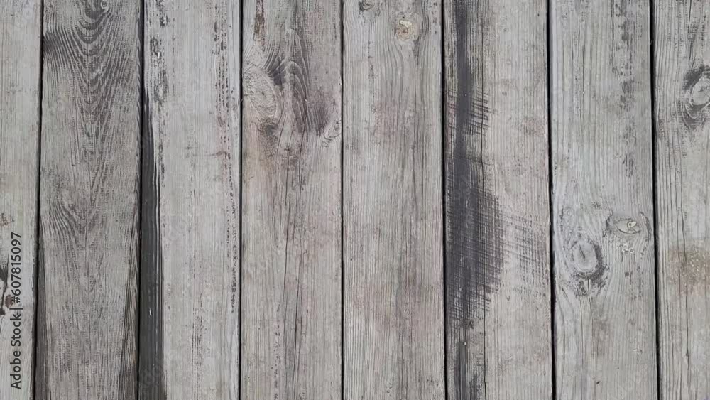 Old Wooden Texture. Wood Background with Copy space. Weathered board. Horizontal video.