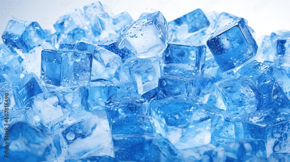 Ice cubes illustration background Ice cubes illustration background