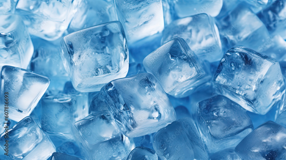 Ice cubes illustration background Ice cubes illustration background