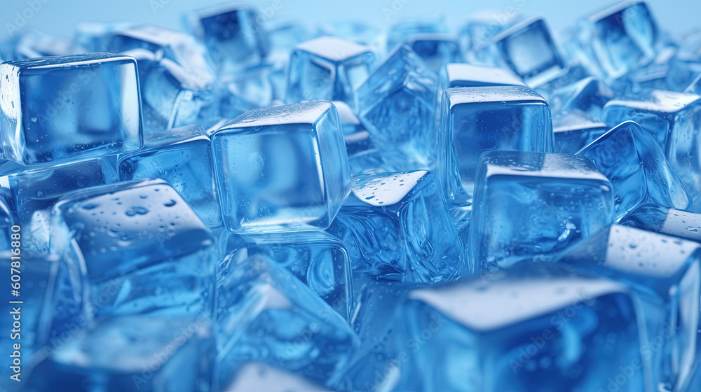 Ice cubes illustration background Ice cubes illustration background