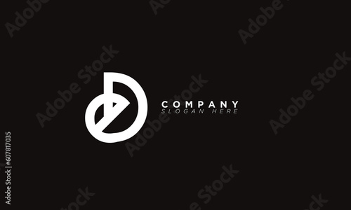 ED Alphabet letters Initials Monogram logo DE, E and D