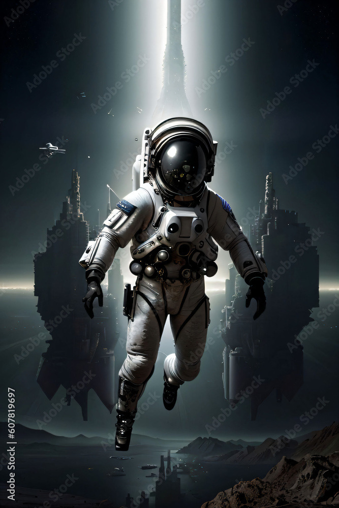 Astronaut  in space
