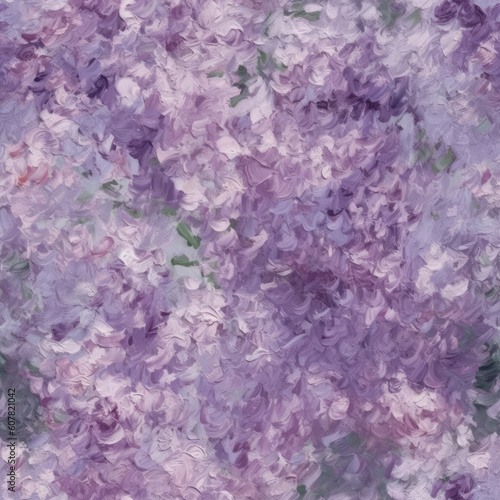 Impressionistic seamless tile - Lilac - AI Generated