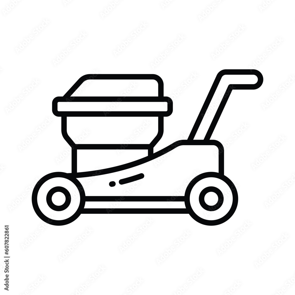 Check this beautifully designed vector of lawnmower in trendy style, Check this beautifully designed vector of lawnmower in trendy style,