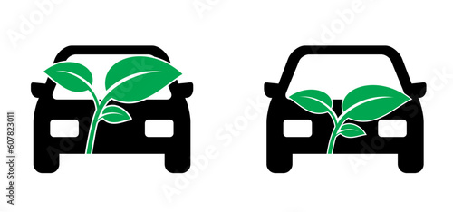 Biofuel or biodiesel day. Car filling pomp station, Biofuel is fuel made from biomass. Bio fuels are available in solid, liquid or gaseous form. Vector refill symbol or pictogram. Cars fill location. 