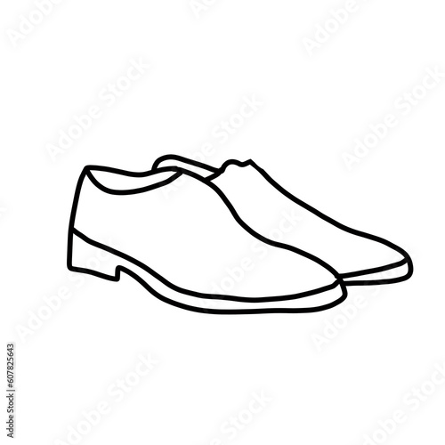 shoes men fashion hand drawn doodle 