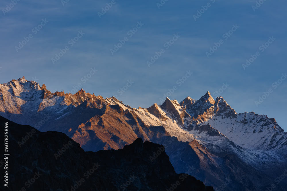 Karakoram Mountains  beautiful landscape,Turtuk a beautiful small village,Leh,Ladakh,northern India,