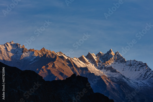 Karakoram Mountains beautiful landscape,Turtuk a beautiful small village,Leh,Ladakh,northern India,