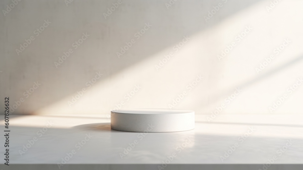 Abstract light studio background for product presentation. Generative AI Abstract light studio background for product presentation. Generative AI