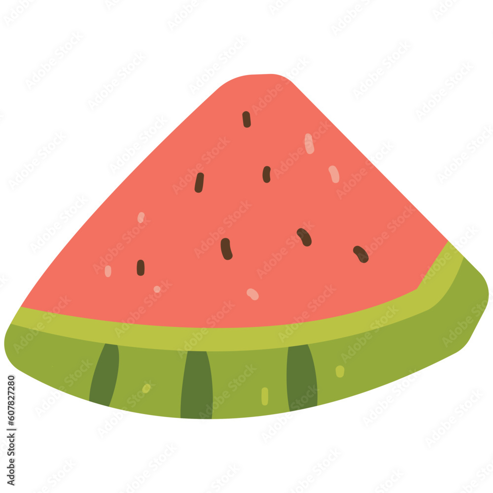 Watermelon Beach Days Color 2D Illustrations Watermelon Beach Days Color 2D Illustrations