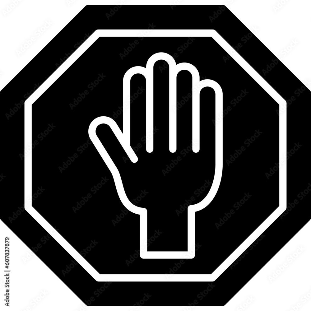 Obraz premium Stop Icon