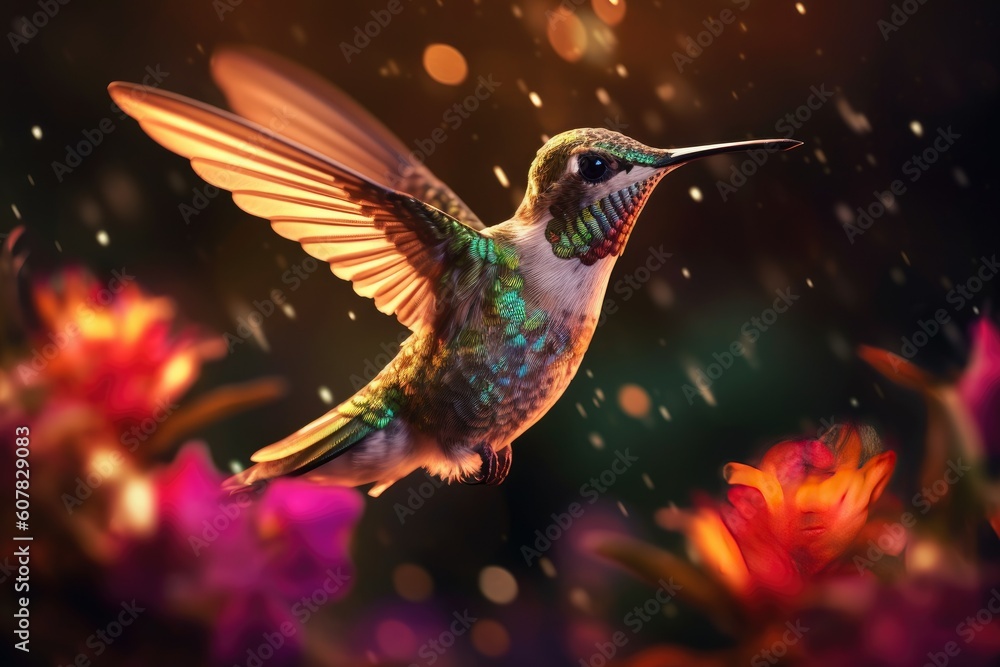 Hummingbird  Mid Flight
