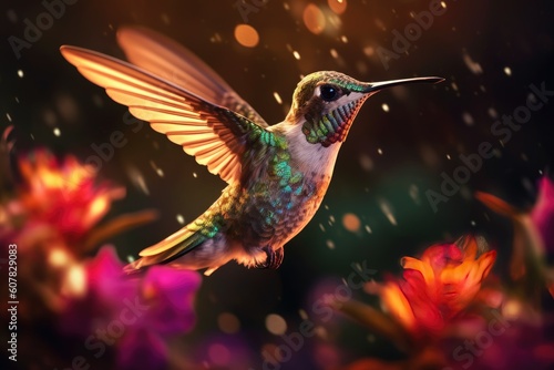Hummingbird Mid Flight