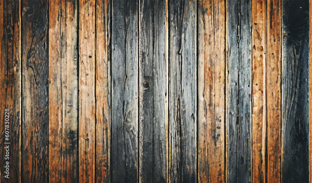 Vector texture of old wood, wooden panels. Grunge, old, retro wooden background, vertical stripes. Dark tree. The background Vector texture of old wood, wooden panels. Grunge, old, retro wooden background, vertical stripes. Dark tree. The background