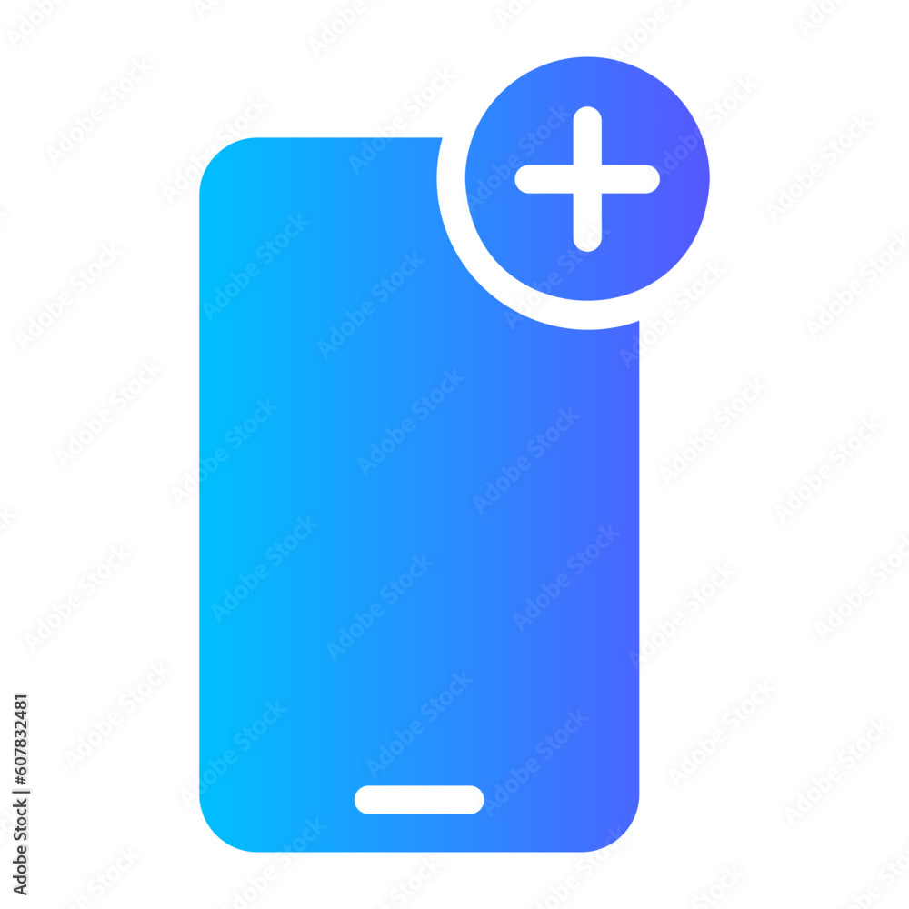 Fototapeta premium smartphone gradient icon