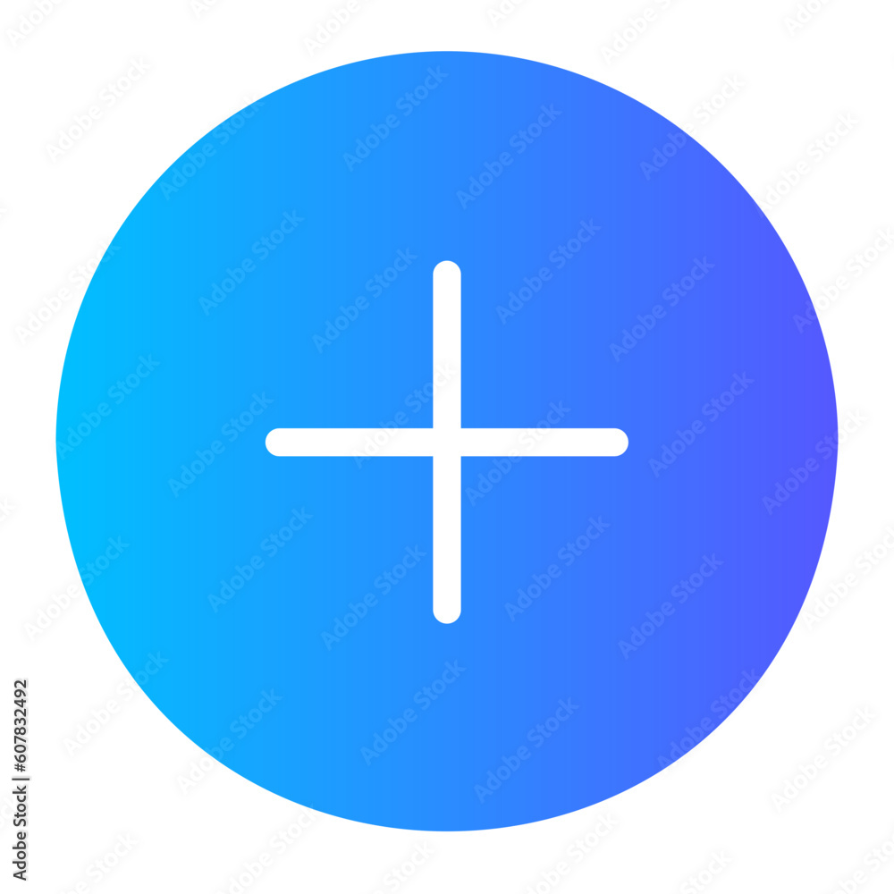 Obraz premium plus gradient icon