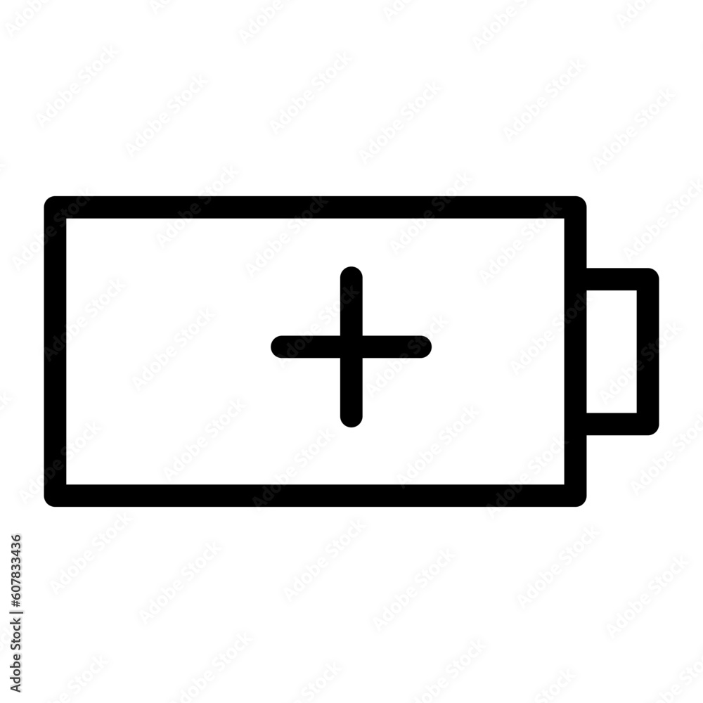 battery line icon battery line icon