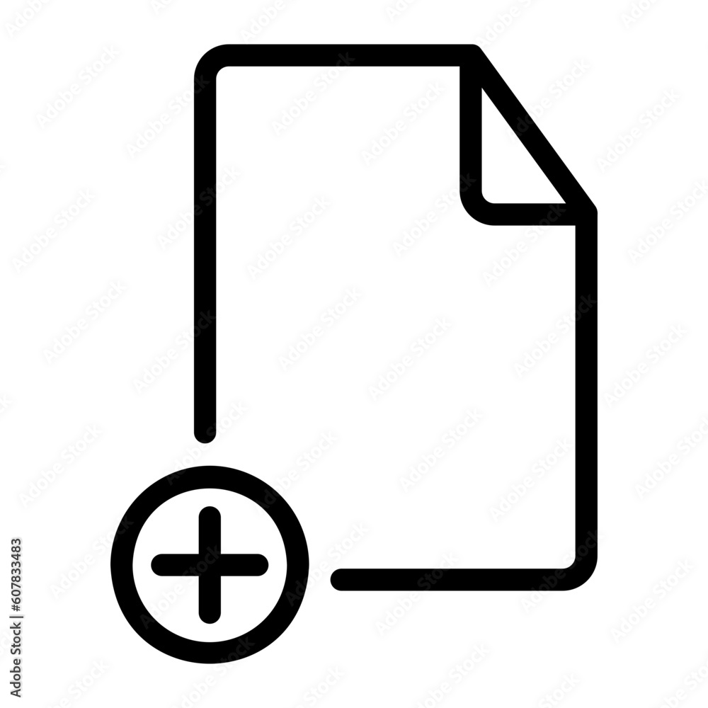 Fototapeta premium file line icon