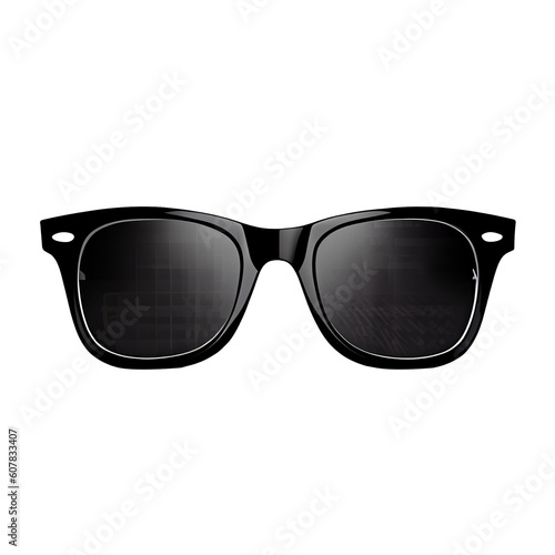 Sunglass front view clip art white background Ai generated image