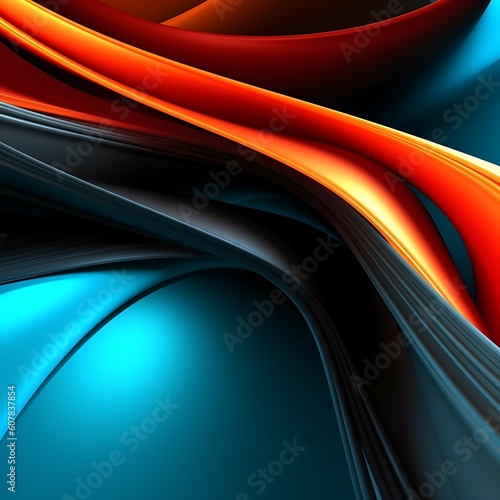 colorful 3d abstract background Created with Generative AI