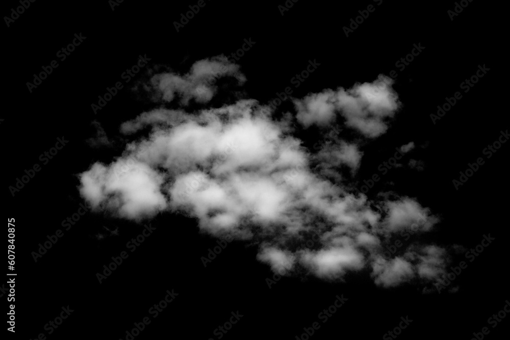 clouds isolated on black background clouds isolated on black background
