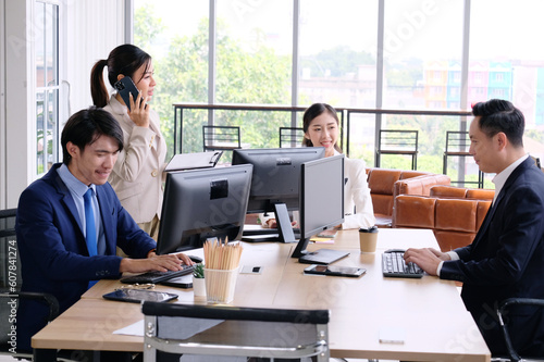 business people working in the office business idea.