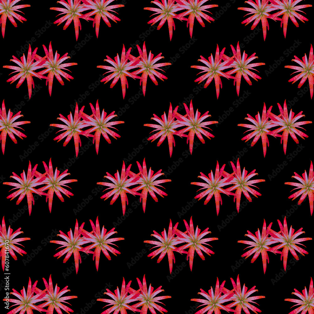 Aloe vera red plant motif pattern Aloe vera red plant motif pattern