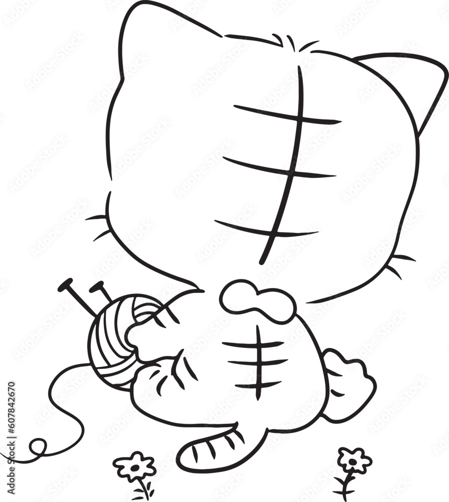 cat animal drawing cartoon doodle kawaii anime cute illustration