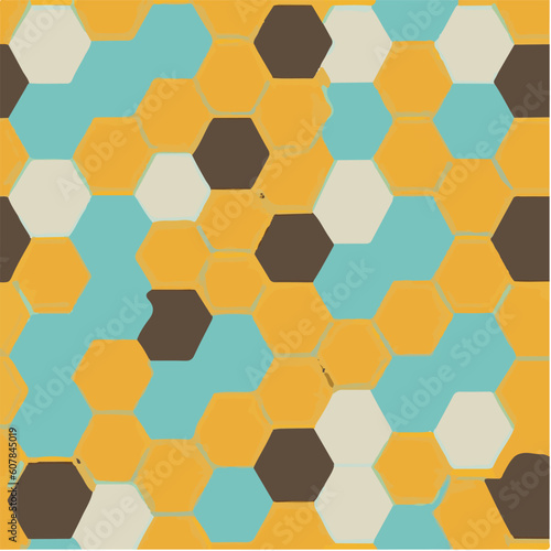 cute simple honeycomb pattern, cartoon, minimal, decorate blankets, carpets, for kids, theme print design 