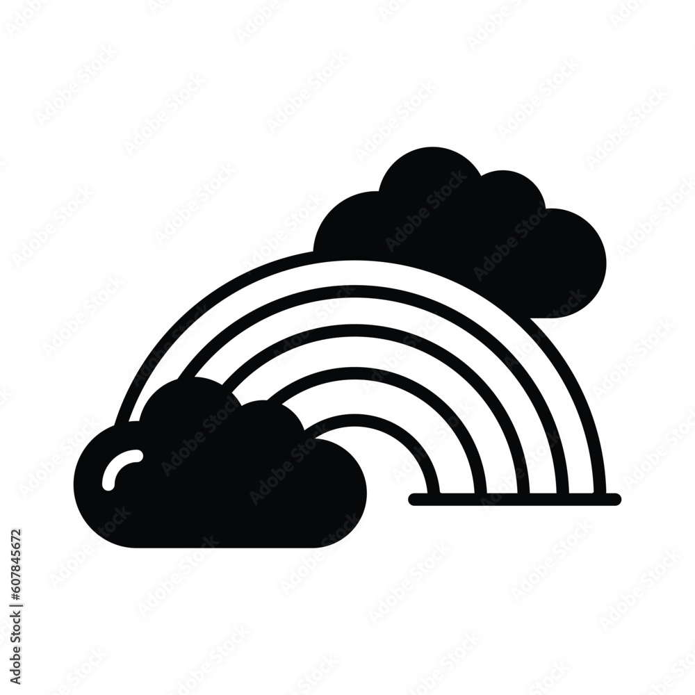 Beautifully designed icon of rainbow in editable style, premium icon Beautifully designed icon of rainbow in editable style, premium icon